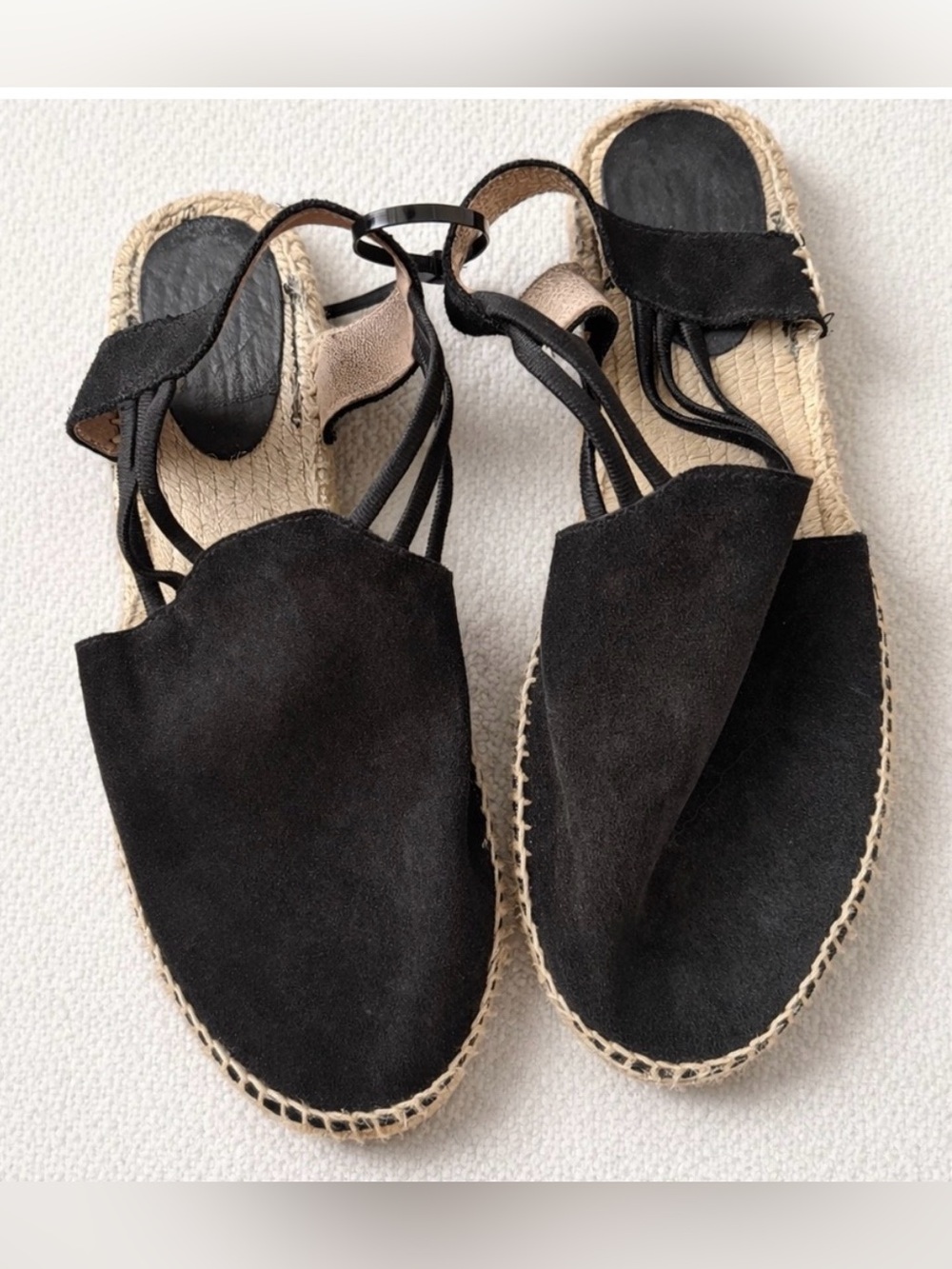Women’s Black Suede Espadrille